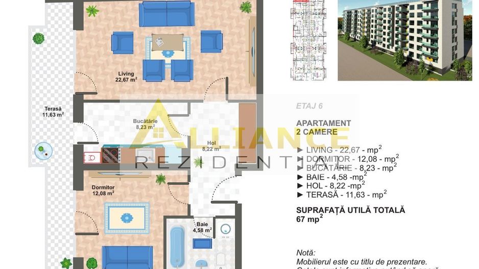 🔥 APARTAMENT 2 CAMERE | 67 MP |  DRUMUL BINELUI - Poză 2