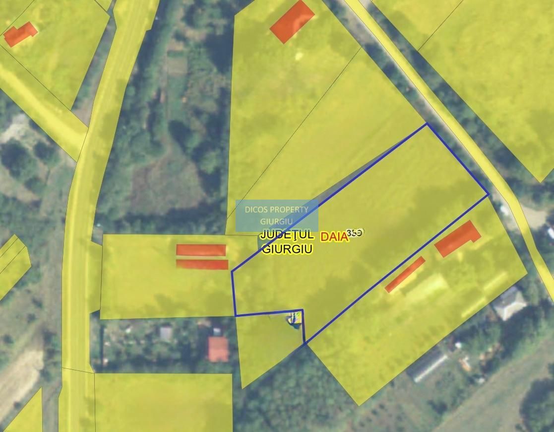 teren intravilan  sat Daia, județul Giurgiu,Dealul Florilor - Schiță 3