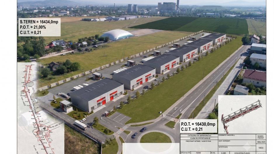 Teren industrial 16.434 mp, construire hale Uzina 2, Brașov - Poză 1