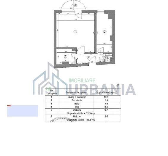 Apartament 1 cameră, Păcurari, etaj 1, cu boxă proprie - Poză 7