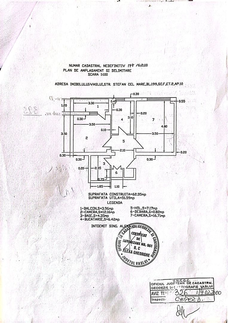 APARTAMENT 2 CAMERE DECOMANDATE, ETAJ 2, ULTRACENTRAL – BLOC AUROCOR; - Poză 11