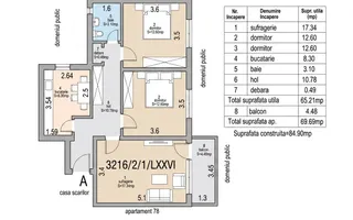 3 Camere Decomandat | Bd. Transilvaniei | Finisat Modern | Lift | Boxa - Schiță 20