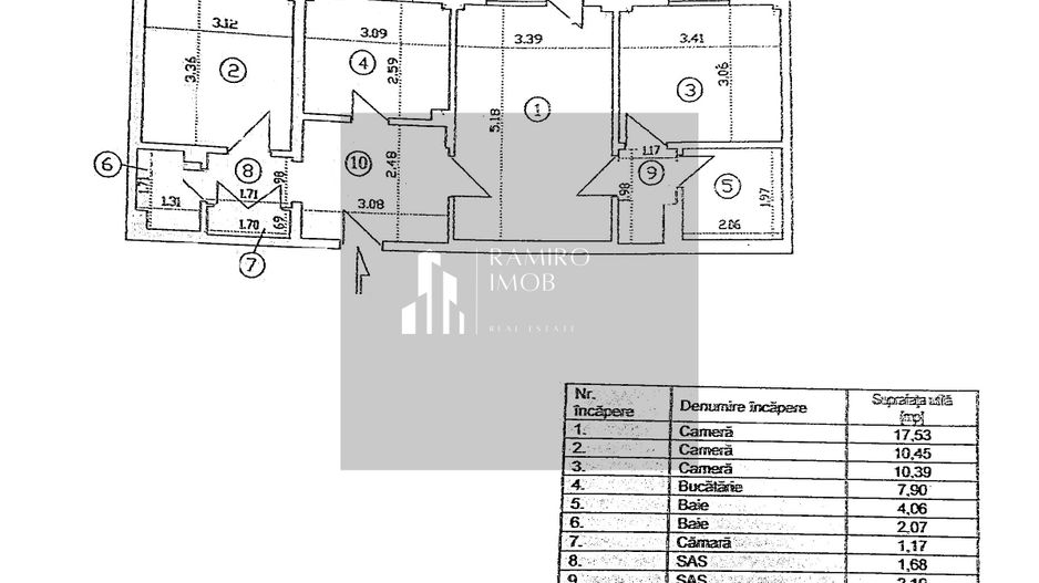 Apartament 3 camere bloc 1982 etaj 2 - Piata Sudului Sector 4 - Poză 4