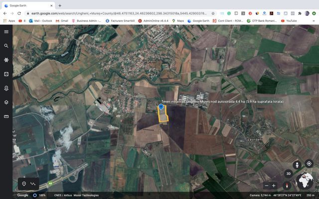 Teren extravilan Ungheni jud. Mures 4,4 ha - nod din Autostrada Transilvania - Poză 4