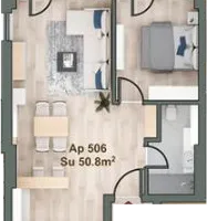 Apartament nou la 0% Comision cu 2 camere - Poză 11