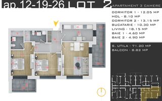 Titan-Pallady-Metrou - Parcare Bonus - Direct Dezvoltator - Schiță 2