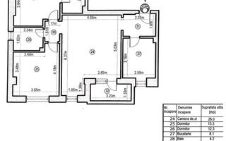 Apartament  LUX**Modern** 3 Camere**Bloc NOU //str. Agricultori - Poză 27