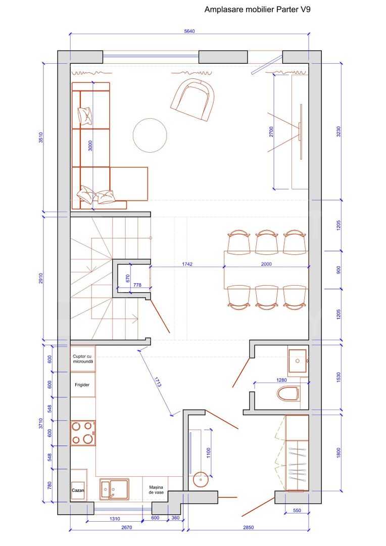 Vânzare, townhouse, 2 nivele, 3 camere, strada Maciesilor, Telecentru - Poză 46