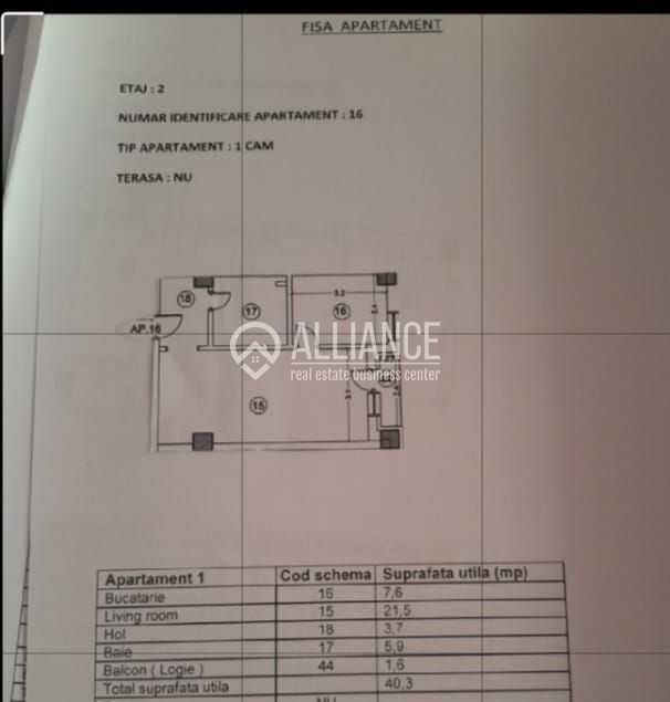 COMPOZITORI (COD 01) Garsoniera la „alb„ cu loc de parcare! - Poză 9