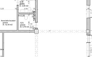 Spatiu nou de birouri, 59 mp + boxa 15 mp, zona Centru - Schiță 2