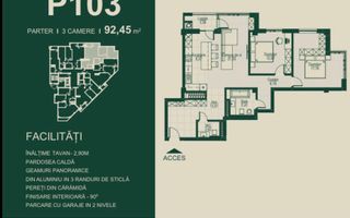Vânzare, apartament 3 camere, complexul SEVEN Park - Ialoveni - Poză 7