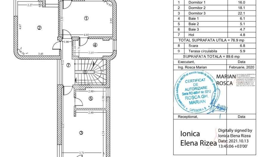 Vilă cu vedere spre pădure și cu piscina încălzită - Schiță 14