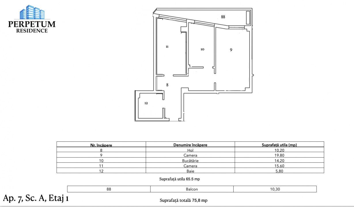Tomis Nord - Vanzare apartament decomandat cu 2 camere, bloc nou. - Poză 6