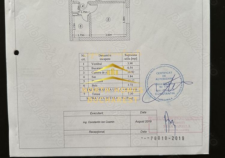 Apartament de 2 camere in Greenfield Residence complet mobilat/utilat - Poză 9