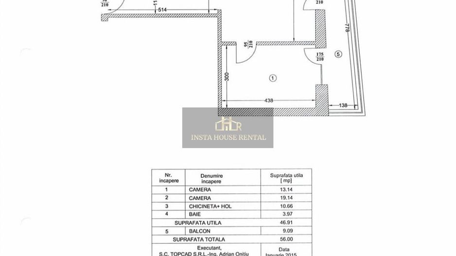 ♦️Apartament 2 camere Obor / Bloc NOU♦️ - Schiță 13