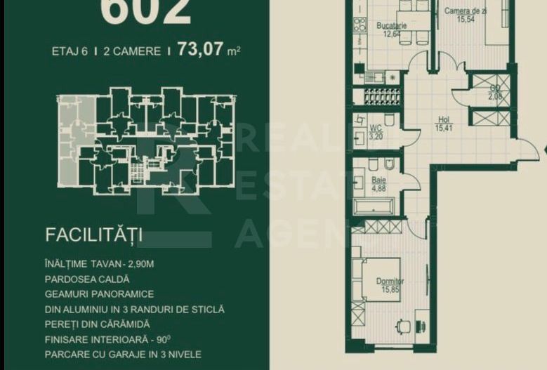 Vânzare, apartament 2 camere, complexul SEVEN Park - Ialoveni - Poză 7
