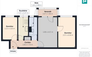 Apartament 3 camere etajul 1 zona Fortuna - Poză 9