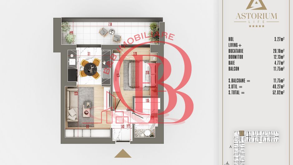 2 camere FINALIZAT  proiect premium titan pallady - Schiță 6