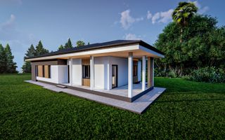 CASA INDIVIDUALA PLAN PARTER - 128 MP - VOROVESTI - Poză 1
