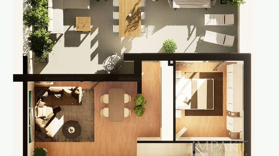 Apartament spatios cu 2 camere semidecomandat Intre Lacuri - Poză 1