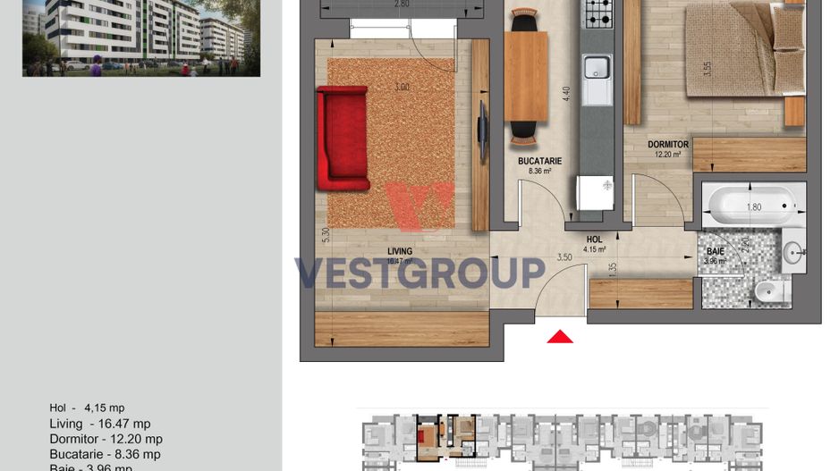 Apartament 2 Camere Weiner Residence Militari Direct Dezvoltator - Poză 2