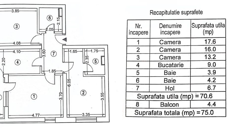 APARTAMENT DE LUX 3 CAMERE & BOXA  | 75MP | EXIGENT PLAZA | FINISAJE PREMIUM - Poză 15