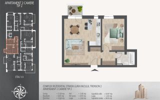 Apartament 2 camere I Larss Residence Th. Pallady I Vanzare - Poză 2