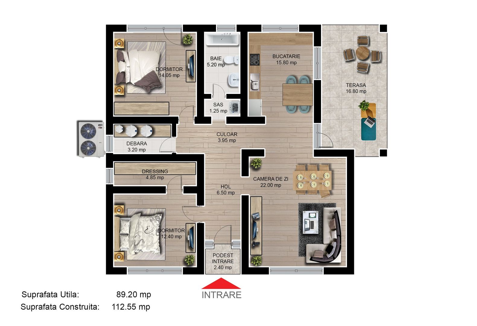 Casa individuala 3 camere finalizata/intabulata Cartier Izvor Tarlungeni Brasov - Poză 7