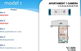 Studio la malul Marii Negre I 52,59 mp I Mamaia Nord - Poză 11