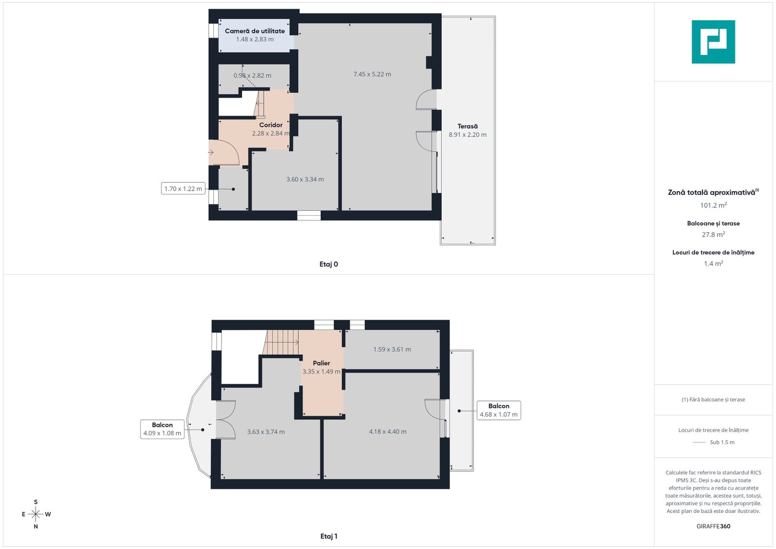 Duplex luminos 101 mp utili, teren 350mp în Covaci - Poză 6