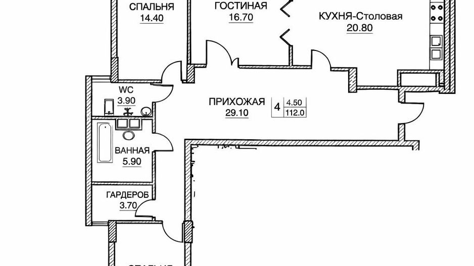 Vânzare, apartament, 3 camere + living, str. Vasile Lupu, Buiucani - Poză 20