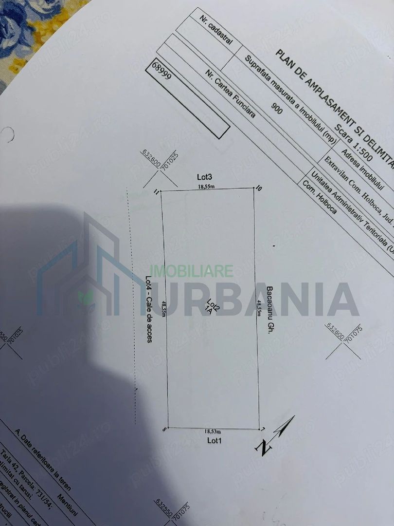 Teren intravilan 900 mp în Dancu, zona Lacul Chirița, cu drum de acces inclus - Poză 1