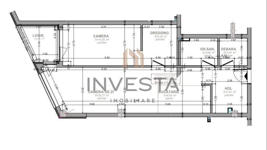 Apartament cu 2 camere de vanzare, bloc nou, ansamblul Luminia! - Schiță 12