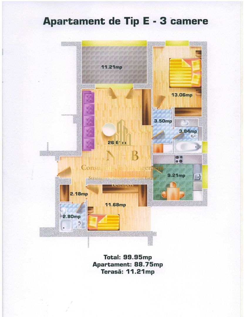 Apartament cu 3 camere  modern  – Westpark Residence - Poză 7