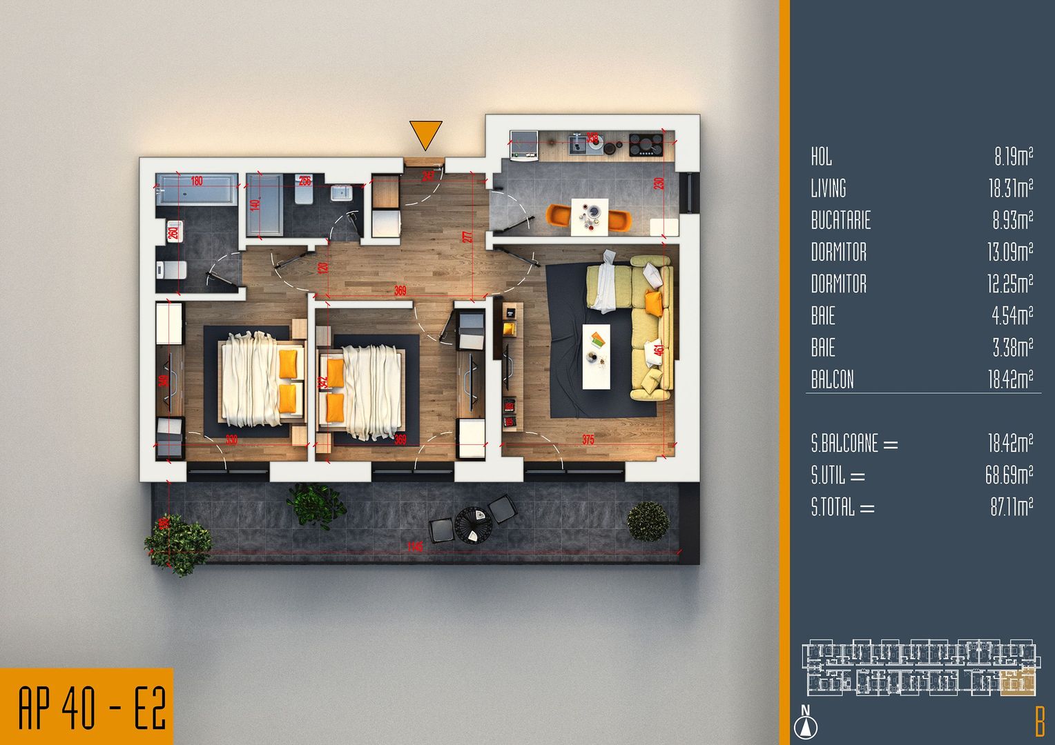 Apartament 3 camere decomandat,Cea mai buna OFERTA,Rezidential Pallady - Poză 7