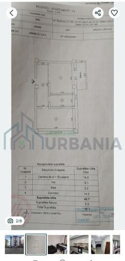 Apartament 2 camere, Valea Lupului, Iași - 48.2 mp, mobilat complet, etaj 2 - Poză 5