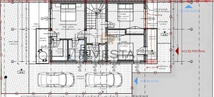 Casa tip duplex de vanzare, constructie noua, strada privata, Floresti - Schiță 21