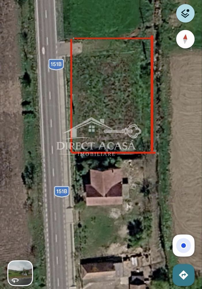 Teren 1400 mp intravilan | Front 48 m | Cerghid | - Poză 1