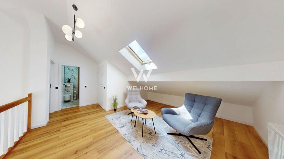 Penthouse de vanzare in Sibiu, pe 2 niveluri, mobilat si utilat modern - Poză 5