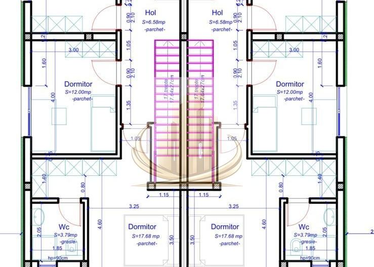 Casa in stil mediteranean, ultrafinisată 5 camere, 3 bai + curte. - Schiță 37
