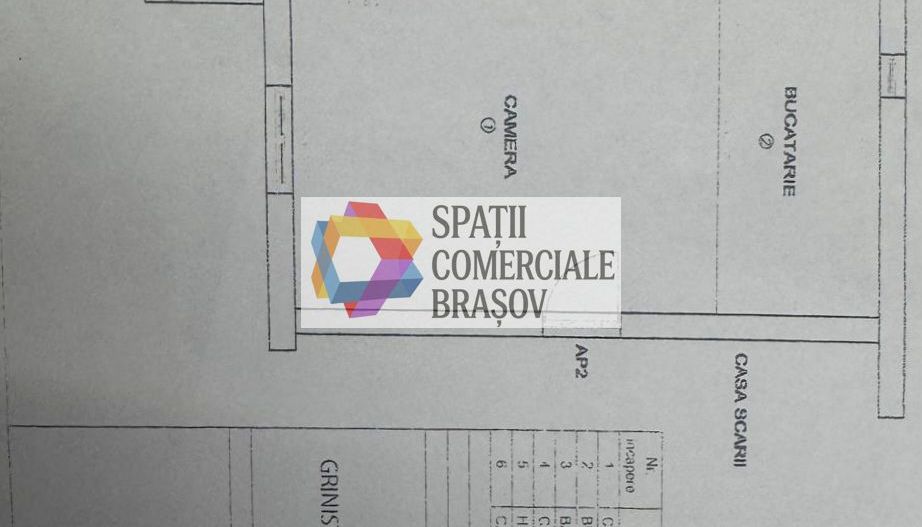 Spatiu comercial de închiriat  Brasov - 63 mp # spatii-comerciale-brasov.ro - Schiță 5