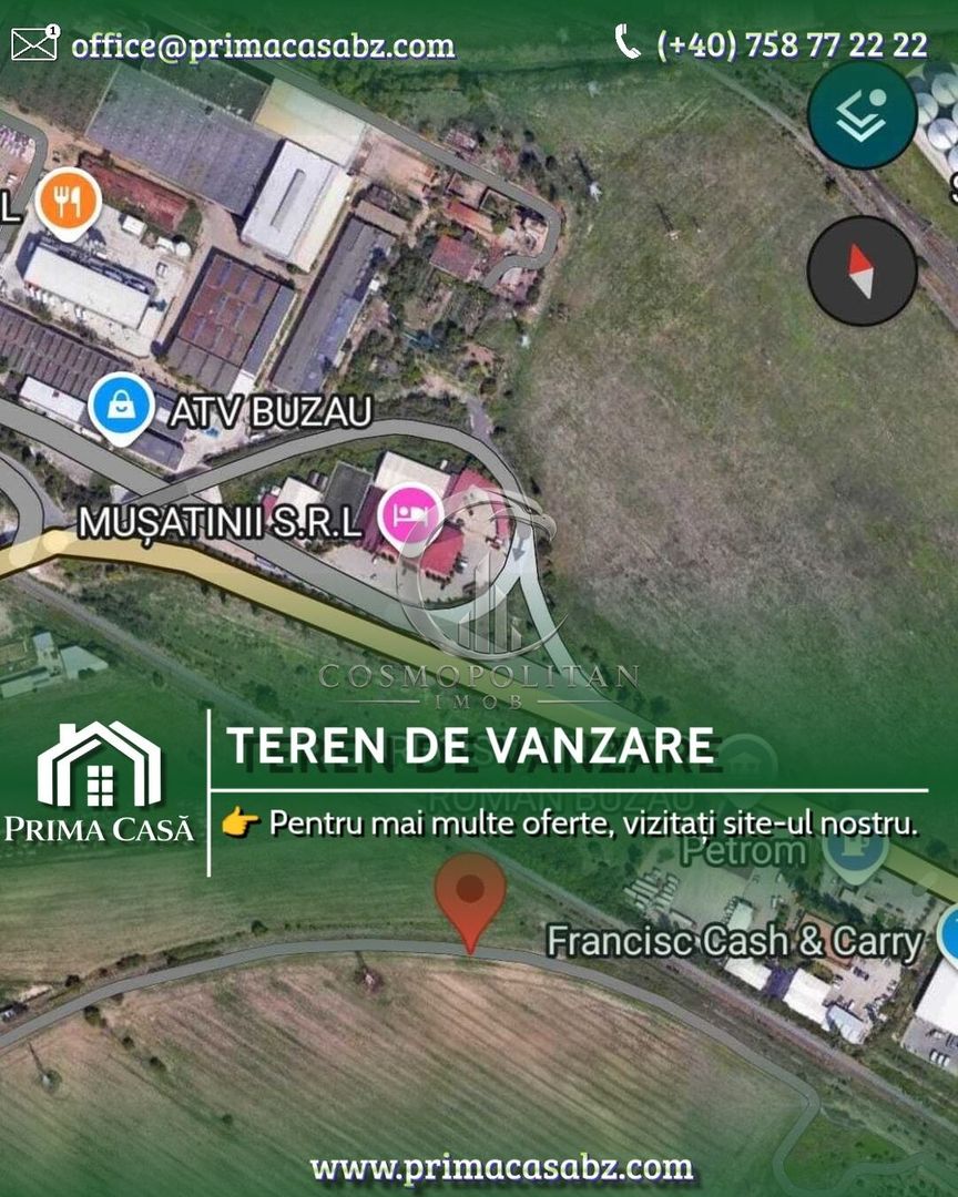 Teren intravilan zona Bariera Brailei R.A.R 38.000mp Pret: 15 mp neg. - Poză 1