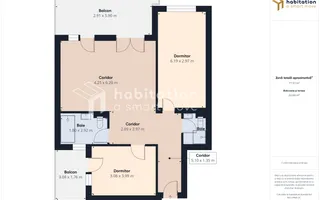 Tur virtual- 3 camere, vibrant, cu zona SPA, lângă Pădurea Verde - Poză 24