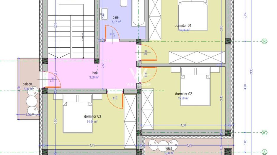 Casa individuala in Tocile Sibiu cu priveliste deosebita CLASA ENERGETICA - A - Schiță 5