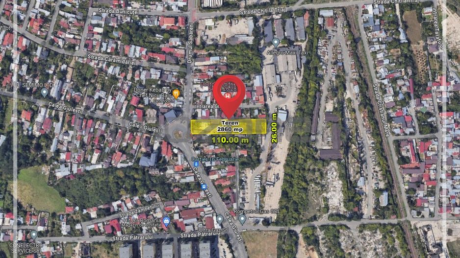 Teren investitii Calea Giulesti 2857 mp, desch. 26 ml, la strada, Comision 0 % - Poză 4