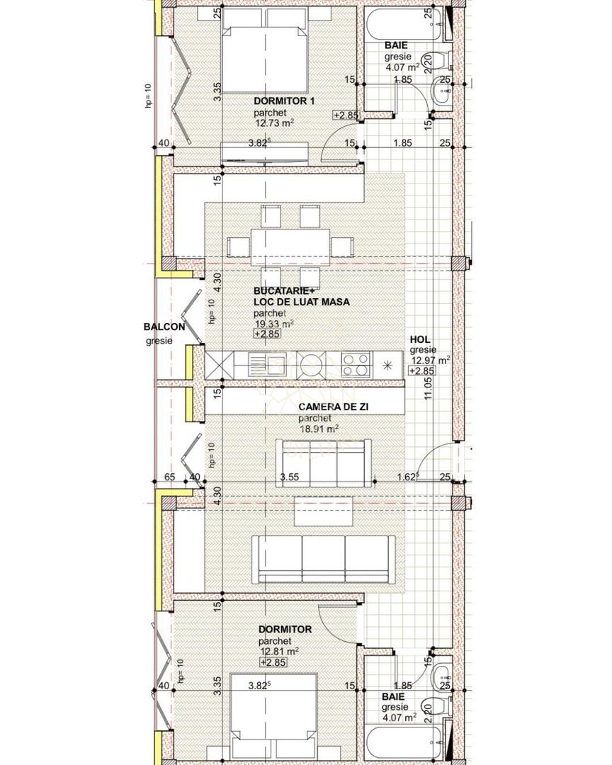 Apartament Ultrafinisat 3 camere 85 mp-etaj 1-lift-Libertatii - Poză 3