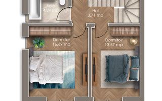 Vilă Duplex Premium în Otopeni/Metrou la 900 m/Spatioasa - Poză 8