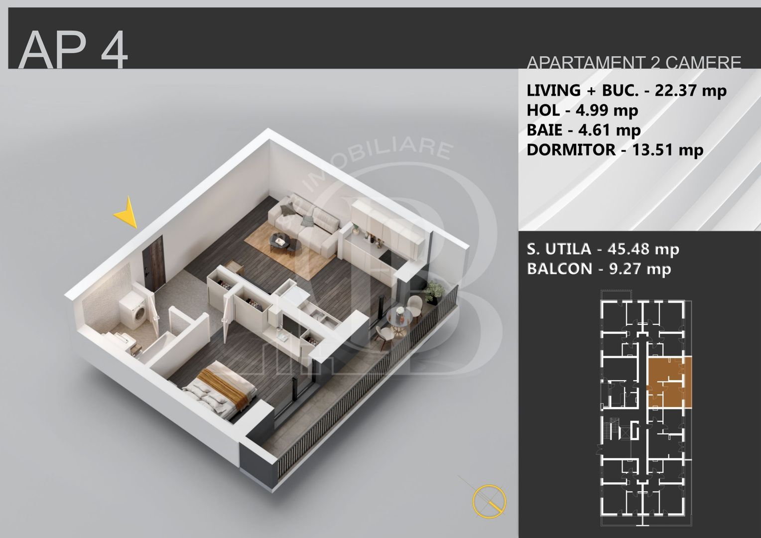 Theodor Pallady Apartament 2 camere Finalizare Rapida - Schiță 3