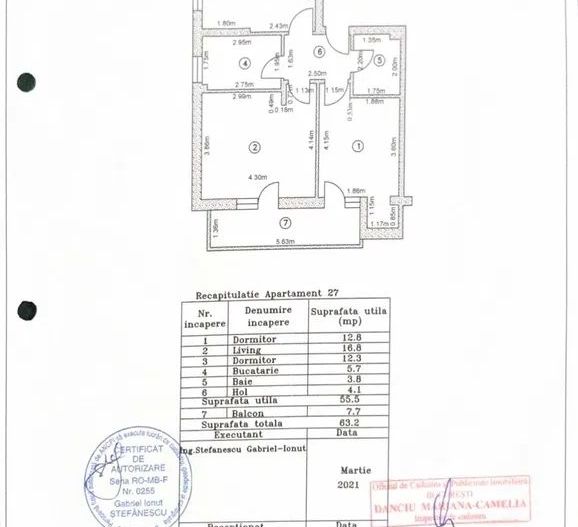 3 camere decomandat metrou Aparatorii Patriei sector 4 - Schiță 10