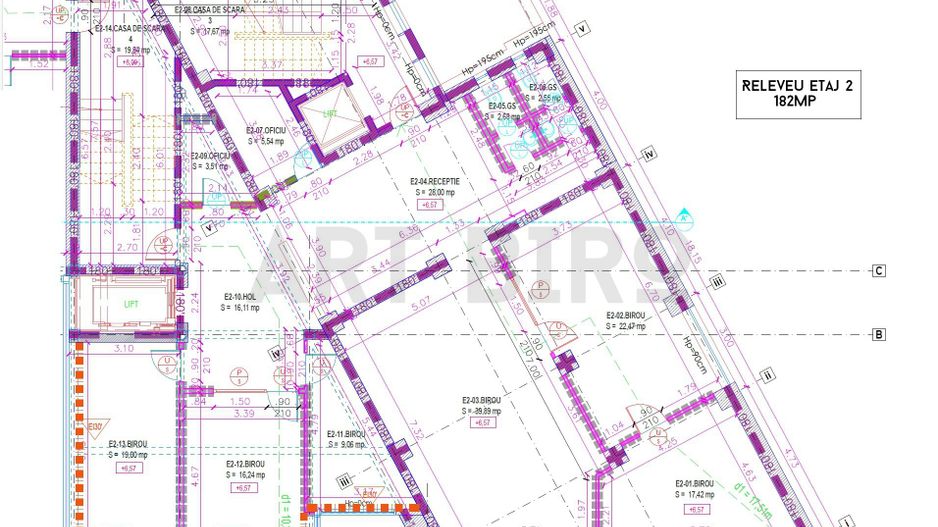Zero comision, 55-182mp birou amenajat, Baneasa, Parc Herastrau - Schiță 12